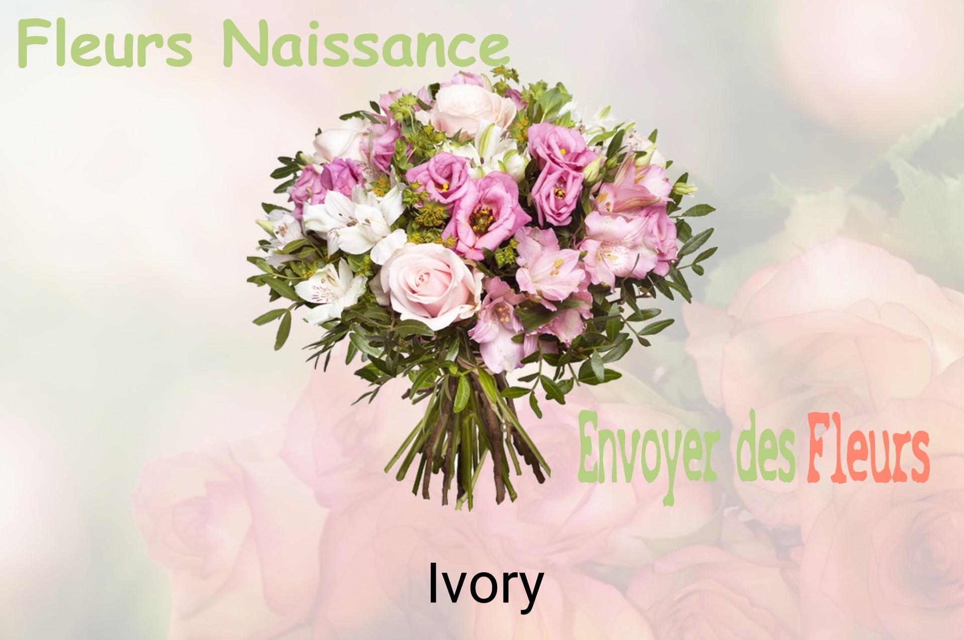 Bouquet de fleurs de naissance livré à Ivory